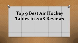 Top 9 best air hockey tables in 2018 reviews