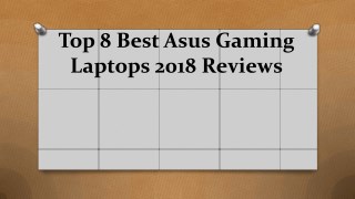 Top 8 best asus gaming laptops 2018 reviews