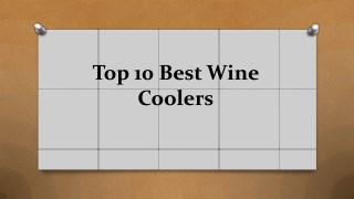 Top 10 best wine coolers