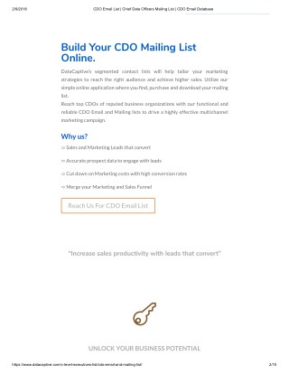 CDO mailing list