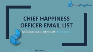 Chief Happiness Officer Email List