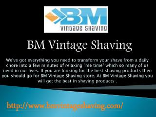 Best Shaving Razor For Men - BM Vintage Shaving