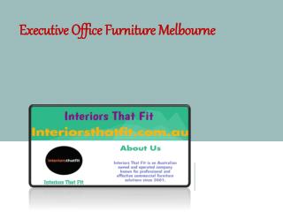 Executive Office Furniture Melbourne