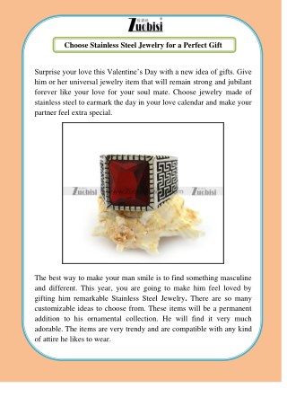 Choose Stainless Steel Jewelry for a Perfect Gift