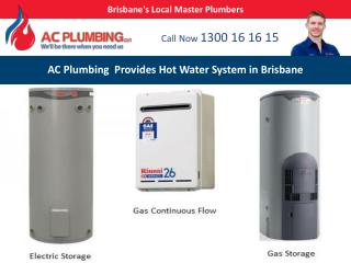 AC Plumbing Provides Hot Water System in Brisbane