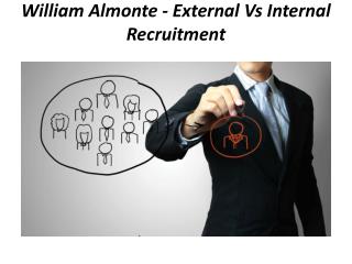 William Almonte â€“ External Vs Internal Recruitment