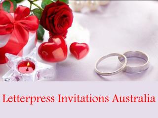 Letterpress Invitations Australia