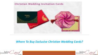 Where To Buy Exclusive Christian Wedding Cards?