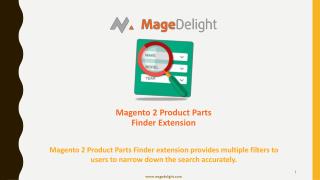 Quick Search for Desired Products with Product Parts Finder Extension