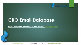 CRO Email Database
