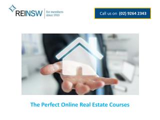 The Perfect Online Real Estate Courses