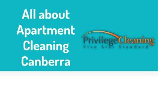 All about Apartment Cleaning Canberra