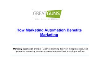 How Marketing Automation Benefits Marketing
