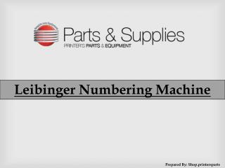 Buy Numbering Machine Leibinger
