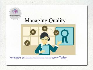 Sample Power Point Presentation On Managing Quality