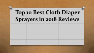 Top 10 best cloth diaper sprayers in 2018 reviews
