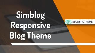 Simblog Responsive Blog Theme