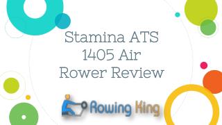 Stamina ATS 1405 Air Rower Review