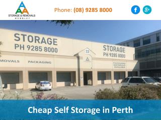 Cheap Self Storage in Perth