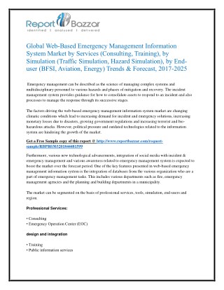Web based emergency management information system Market Research 2025