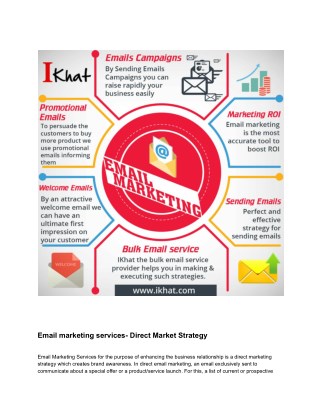 Direct Marketing Strategy | Bulk Email Solutions Provider