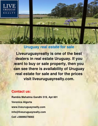 Uruguay real estate for sale