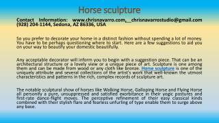 Things You Need To Know About Horse Sculpture Today