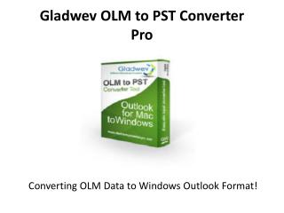 Converting OLM Data to Windows Outlook Format