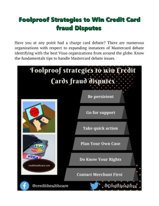 How win credit card fraud disputes