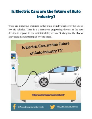 What is the future of electric cars?