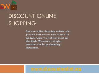 Discount online shopping| Discount wallet