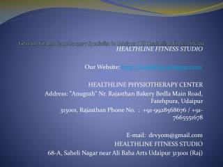 Extreme Fitness Knee Surgery Specialist in Udaipur HFS Healthline Fitness Studio