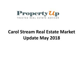 Carol Stream Real Estate Market Update May 2018