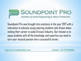 Sound Engineering Courses in chennai