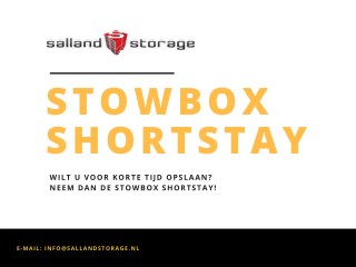 De StowBox Shortstay | Deventer | Salland Storage