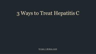 3 Ways to Treat Hepatitis C