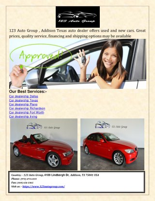123 Auto Group - Used Cars in Addison