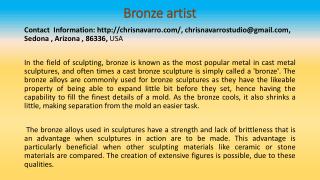 Bronze Sculptures: The Effort of Bronze Artists