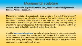 What to Consider When Looking For A Monumental Sculpture