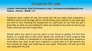 Top Things to Look For When Buying Sculpture For Sale