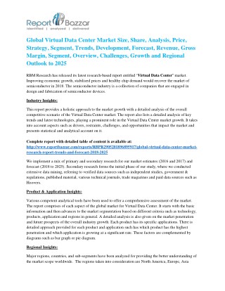 Virtual Data Center Market | 2018 Industry Key Players By Size, Share, Growth, Trends, Forecast 2025