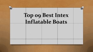Top 10 best intex inflatable boats