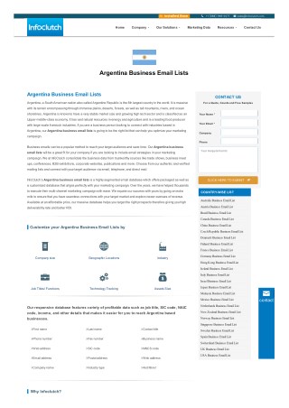 Argentina Business Email Lists