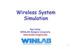 Wireless System Simulation