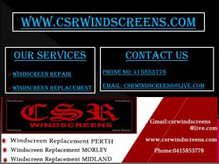CSR Windscreens - Perth Windscreens Repair