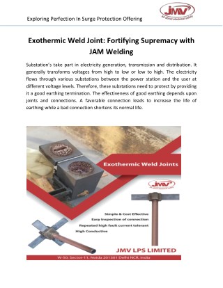 Exothermic Weld Joint: Fortifying Supremacy with JAM Welding