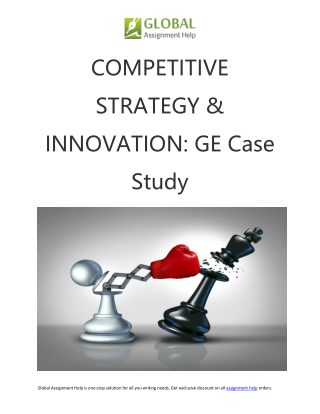 Competitive Strategy & Innovation for Organization Growth