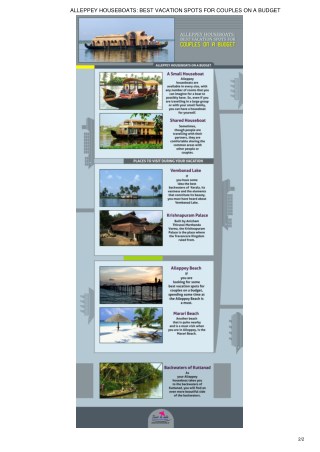 ALLEPPEY HOUSEBOATS: BEST VACATION SPOTS FOR COUPLES ON A BUDGET