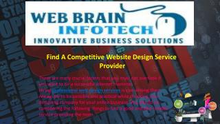 Find A Competitive Website Design Service Provider