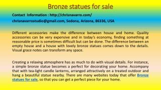 How to Make Your Place a Wonderland with Beautiful Bronze Statues